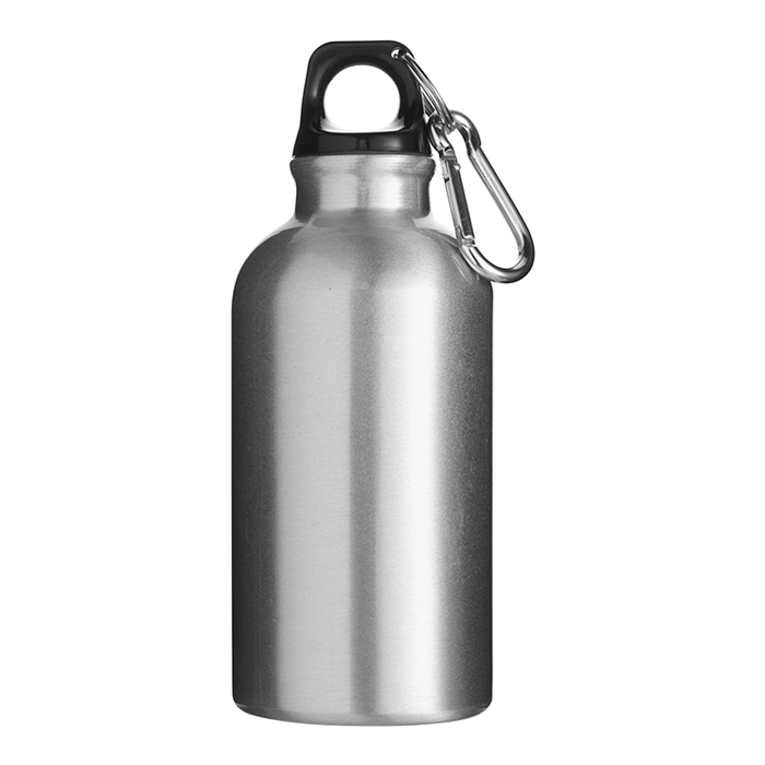 400ml Aluminium Water Bottle with Carabiner Clip - Nationwide Delivery-  Cape Town Clothing